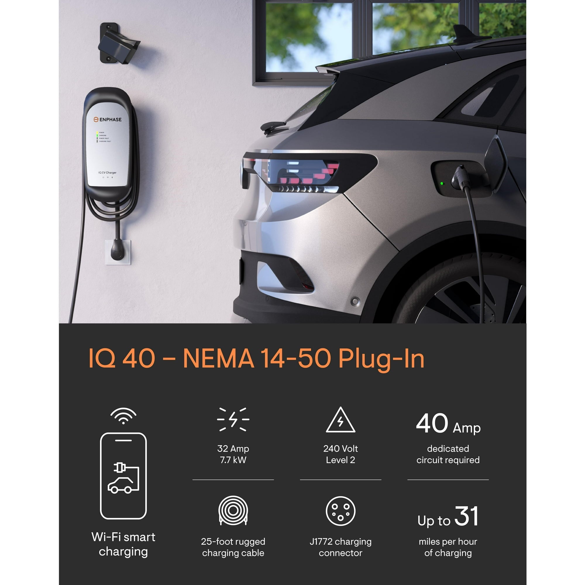Enphase Level 2 EV Charger - Solar Smart Charger