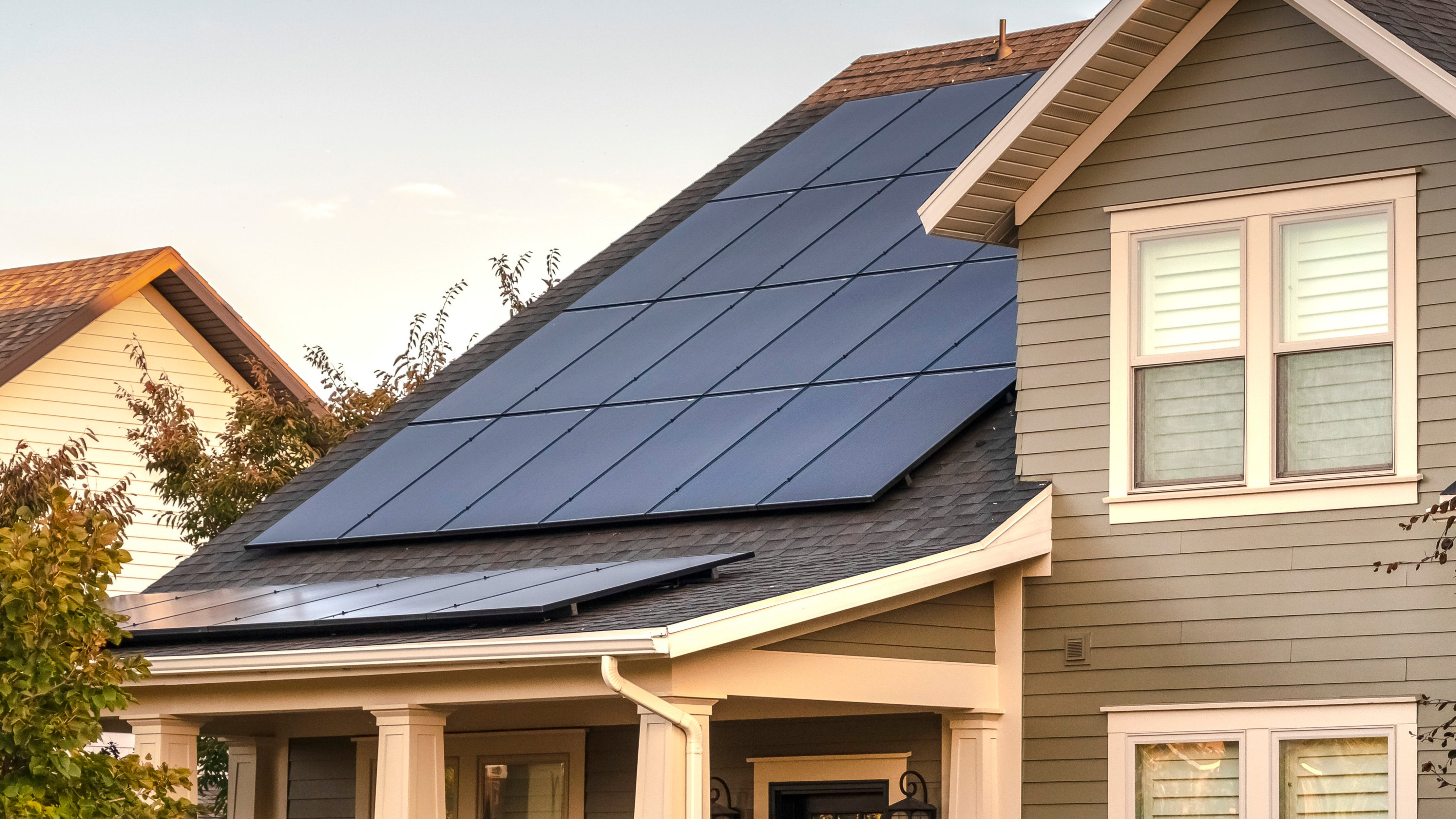 Solar panel installation on a residential roof in Sonoma Count