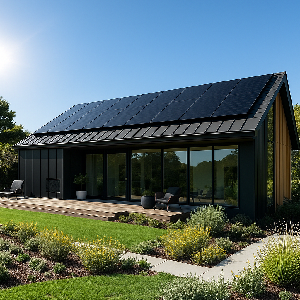 Solar installation on metal roof in San Rafael Matin County with EV and storage integration